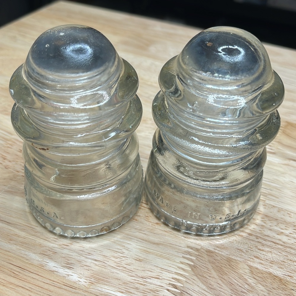 Vintage Hemingray 12 Clear Glass Insulator